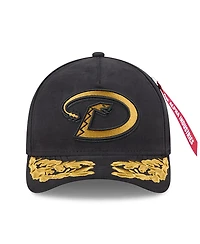New Era Men's Black Arizona Diamondbacks A-Frame 9FORTY Adjustable Hat