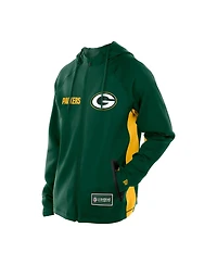 New Era Men's Green Bay Packers Combine Authentic Raglan Scuba Full-Zip Hoodie
