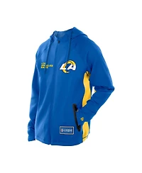 New Era Men's Royal Los Angeles Rams Combine Authentic Raglan Scuba Full-Zip Hoodie