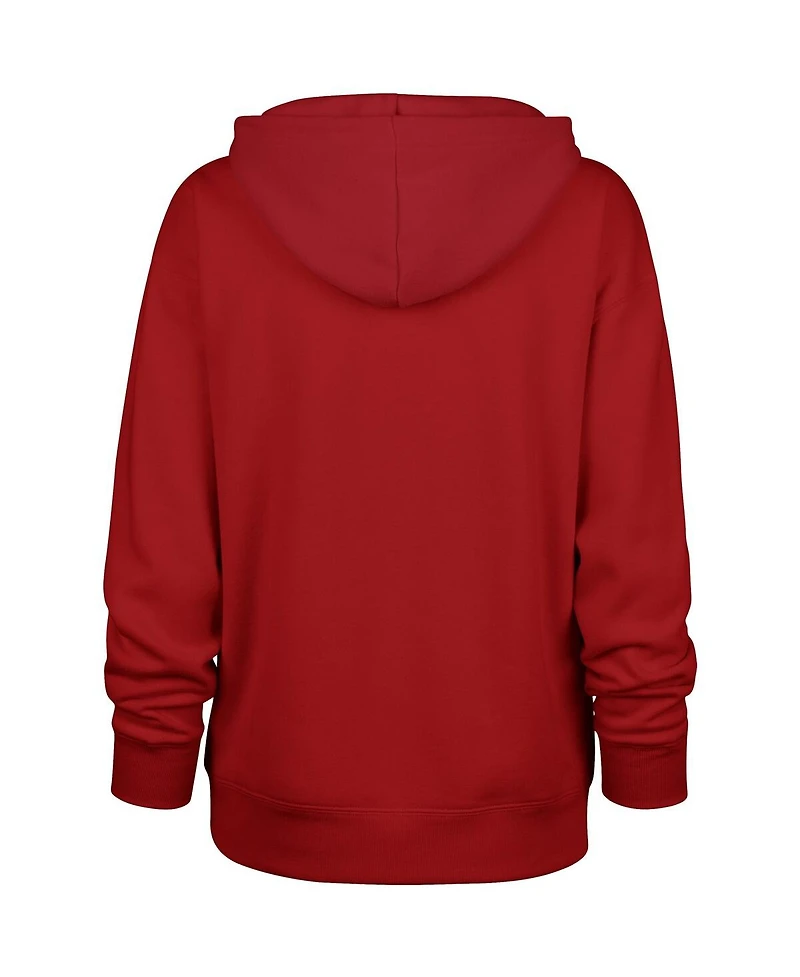 '47 Brand Women's Red New England Patriots Whirlwind Naomi Pullover Hoodie