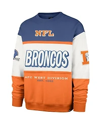 '47 Brand Men's Royal/Orange Denver Broncos Throwback Breeze Maximalist Sweatshirt
