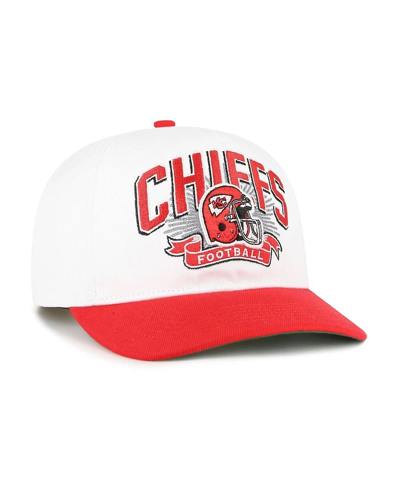 '47 Brand Big Boys and Girls White/Red Kansas City Chiefs Prime Play Hitch Adjustable Hat