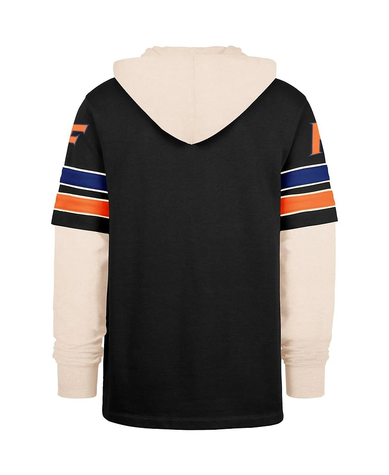 '47 Brand Men's Black Florida Gators Split Zone Cornerback Lacer Pullover Hoodie