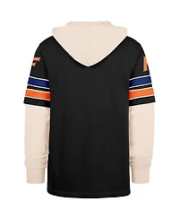 '47 Brand Men's Black Florida Gators Split Zone Cornerback Lacer Pullover Hoodie