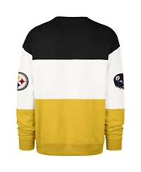 '47 Brand Men's Black/Gold Pittsburgh Steelers Breeze Maximalist Sweatshirt