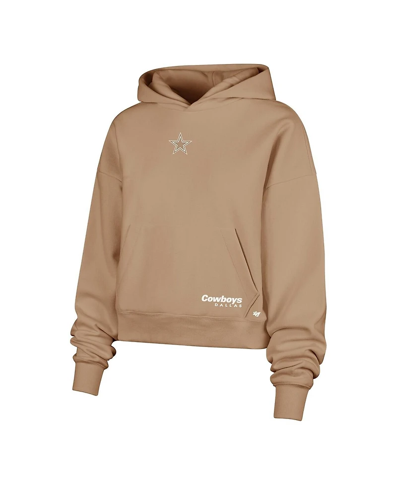 '47 Brand Women's Brown Dallas Cowboys Sue Foundation Portabella Hoodie Sweatshirt