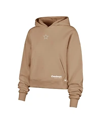 '47 Brand Women's Brown Dallas Cowboys Sue Foundation Portabella Hoodie Sweatshirt