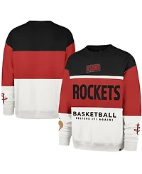 '47 Brand Men's and Women's Red Houston Rockets 2024/25 City Edition On Five Maximalist Pullover Sweatshirt