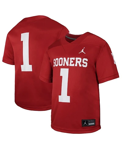 Jordan Toddler 1 Crimson Oklahoma Sooners Untouchable Replica Game Jersey