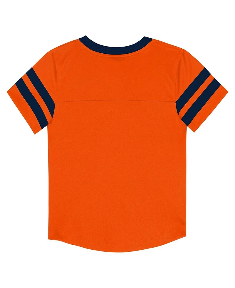 Outerstuff Toddler 2-Piece Orange/Navy Denver Broncos Red Zone V-Neck T-Shirt and Pants Set