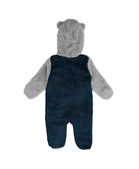Outerstuff Baby Boys and Girls Navy Houston Texans Game Nap Teddy Fleece Bunting Full-Zip Sleeper