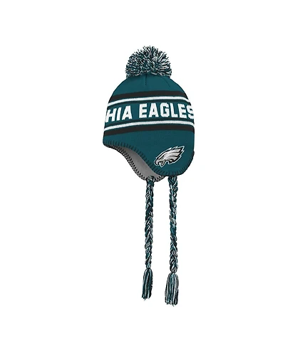 Outerstuff Preschool Midnight Green Philadelphia Eagles Jacquard Tassel with Pom Knit Hat