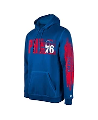 New Era Men's Philadelphia 76ers Royal Tip-Off Collection Pullover Hoodie