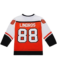 Mitchell & Ness Men's Eric Lindros Orange Philadelphia Flyers Big Tall 1996-97 Blue Line 2.0 Jersey