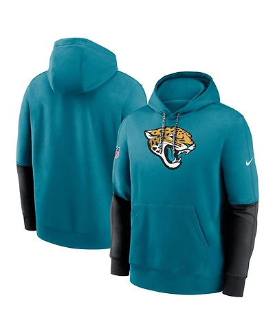 Nike Men's Teal Jacksonville Jaguars 2024 Sideline Club Pullover Hoodie