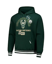 Pro Standard Men's Hunter Green Milwaukee Bucks Area Code Pullover Hoodie