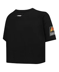 Pro Standard Women's Black Phoenix Suns Jewels Boxy Cropped T-Shirt
