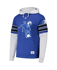 '47 Brand Men's Royal Indianapolis Colts Throwback Double Header Blitz Cornerback Hoodie