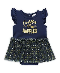 ZooZatz Baby Girls Navy Notre Dame Fighting Irish Onesie Dress