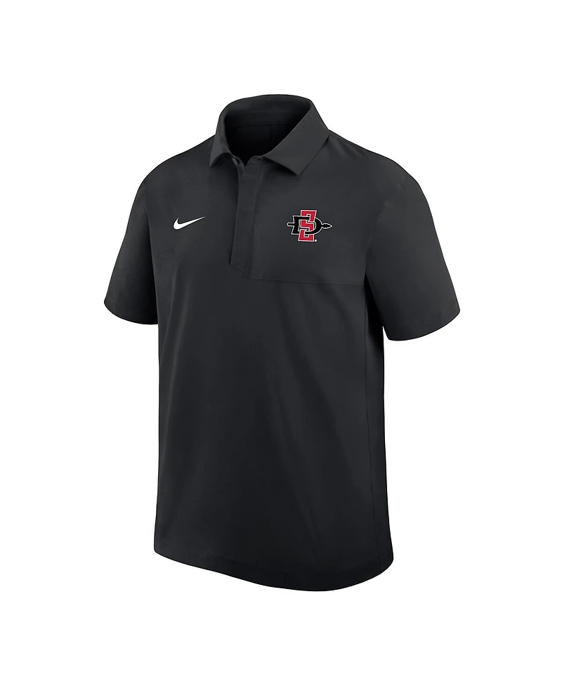Nike Men's Black San Diego State Aztecs 2025 Sideline Dri-fit Polo Shirt