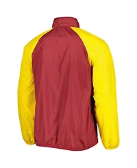 G-iii Sports by Carl Banks Men's Maroon/Gold Arizona State Sun Devils Point Guard Raglan Half-Zip Jacket
