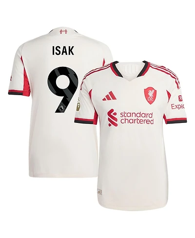 Adidas Men's Alexander Isak White Liverpool 2025/26 Away Authentic Player Jersey