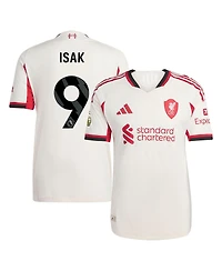 Adidas Men's Alexander Isak White Liverpool 2025/26 Away Authentic Player Jersey