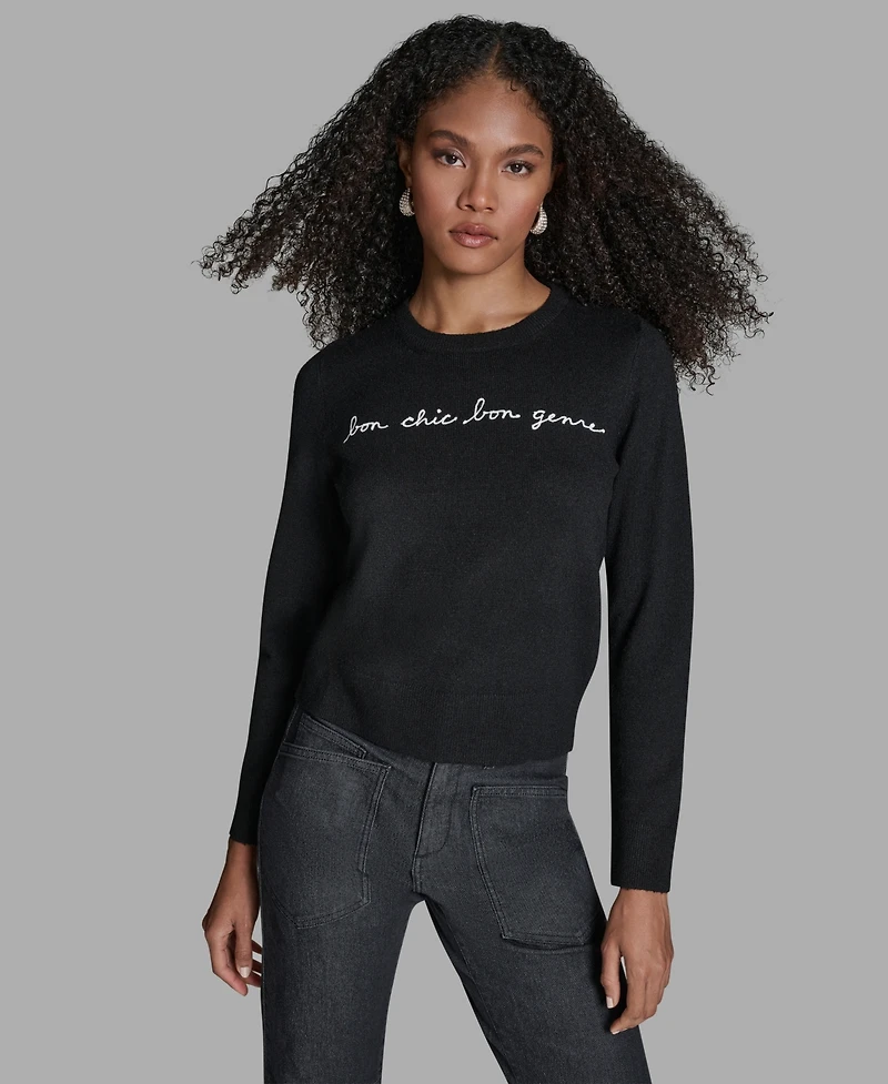 Bcbg Women's Bon Chic Genre Long Sleeve Sweater