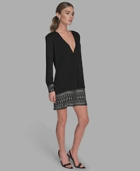 Bcbg Women's Hotfix Drop-Waist Sheath Dress