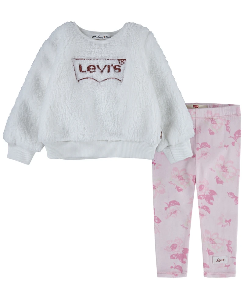 Levi's Baby Girls 2-Piece Top and Leggings Set