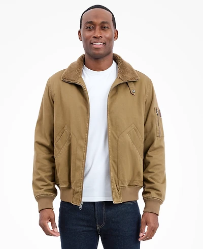 Lucky Brand Men's Long Sleeves Flight Jacket