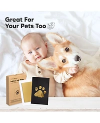KeaBabies 2pk Inkless Ink Pad for Baby Hand and Footprint Kit, Clean Touch Dog Paw, Nose Print & Pet Safe