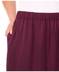 CeCe Women's Mid Rise Elastic Waist Pants