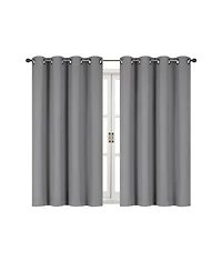 Kate Aurora 100% Thermal Blackout Bath & Kitchen Window Curtains - 50 in. W x 45 L, Teal