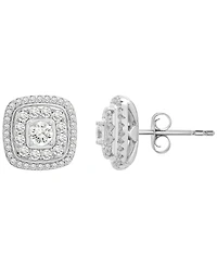 Wrapped in Love Diamond Stud Earrings (1 ct. t.w.) in 14K White Gold, Macy's Exclusive