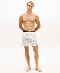 Tommy Hilfiger Men's Woven Front Button Opening Boxer