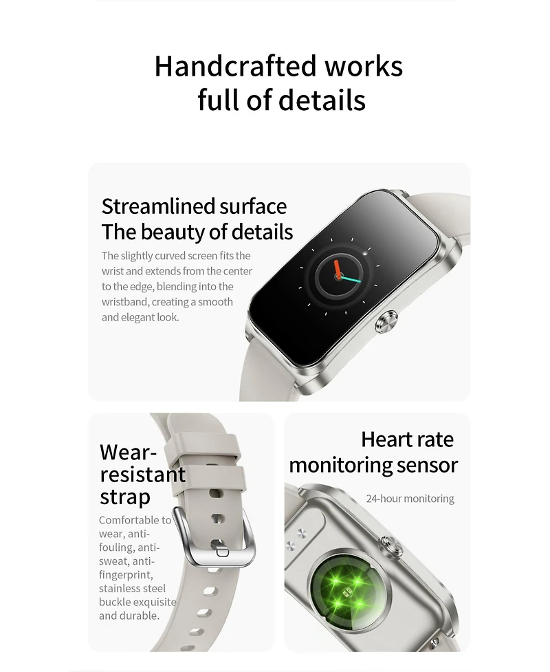 Ruxing Smart 1.47" Hd Watch Multifunctional for Women Men With Health Monitoring, Bluetooth Calling,Intelligent Reminder IP68