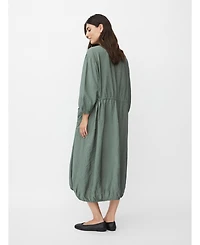 Masai Copenhagen Women's MaNymosa 3/4 Sleeve Loose Fit Midi Dress