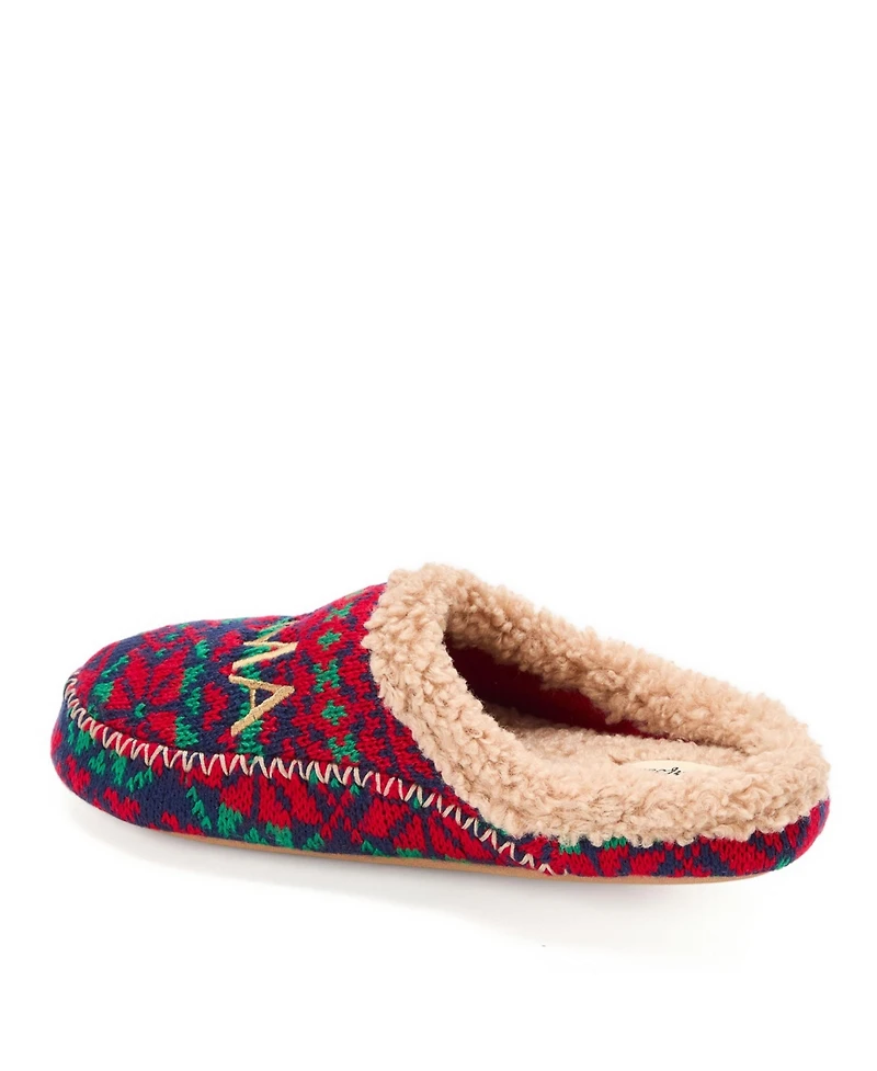 Dearfoams Women's Mama Bear Clog Slipper