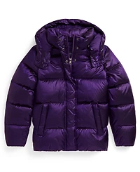 Polo Ralph Lauren Girls 7-16 Mock Neck Hooded Jacket