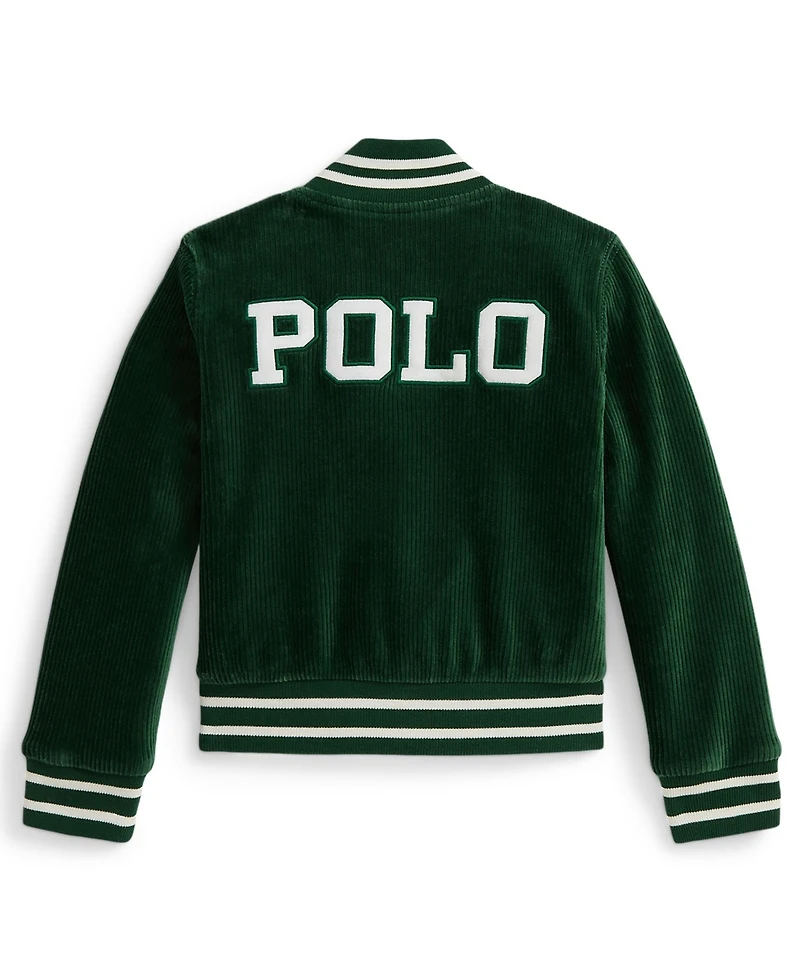 Polo Ralph Lauren Girls 2T-6X Knit Bomber Jacket