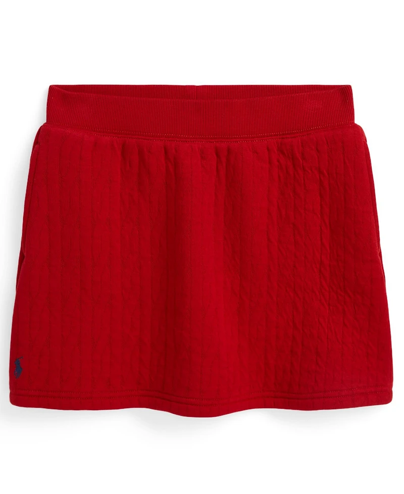 Polo Ralph Lauren Girls 7-16 Quilted Cable-Motif Skirt