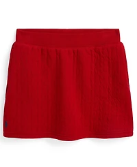 Polo Ralph Lauren Girls 7-16 Quilted Cable-Motif Skirt