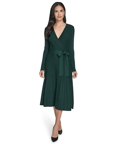 Jessica Howard Women's Fit and Flare Midi Sweater Dress