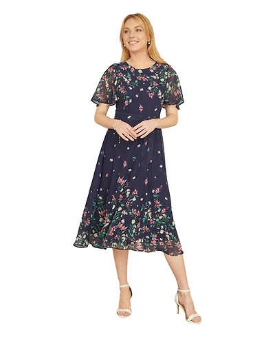 Yumi Women's Daisy Mirror Placement Skater Dress