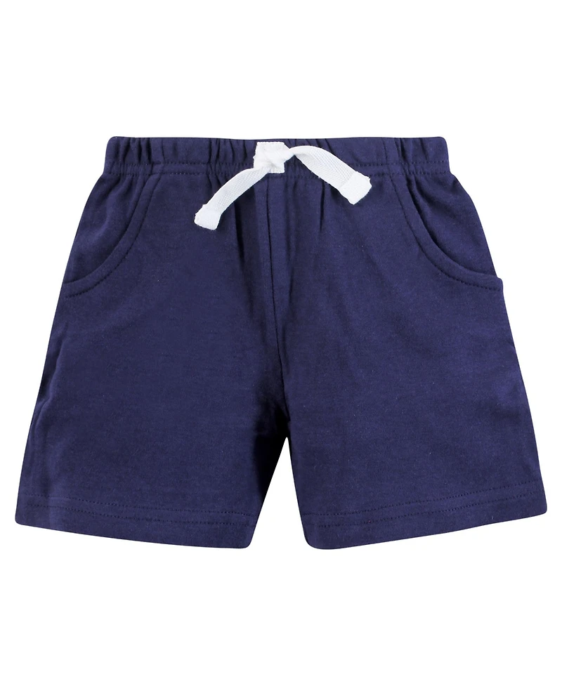 Hudson Baby Toddler Boys Four-Pair Active Shorts Bundle