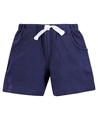 Hudson Baby Toddler Boys Four-Pair Active Shorts Bundle