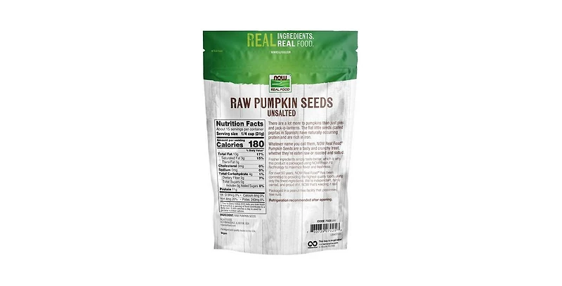 Now Foods Pumpkin Seeds Raw, 1 lb