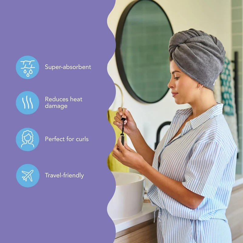 Turbie Twist Microfiber Turbie Twist 2 Pack (Solemnity)