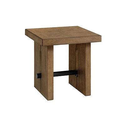 Intercon 24"" x 24"" End Table in Weathered Oak